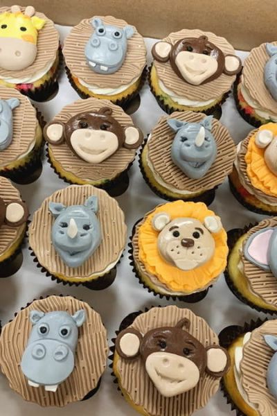 custom order safari cupcakes